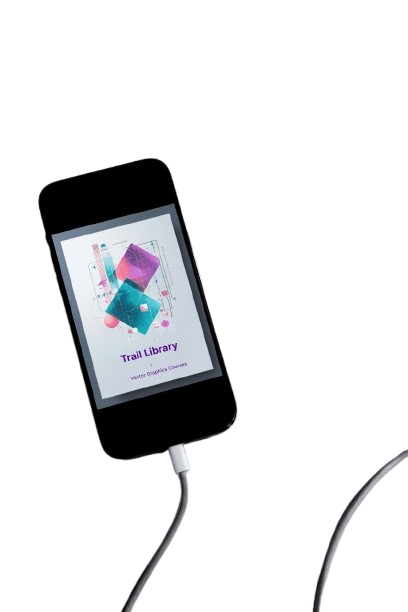 Digital audio player with screen displaying a music app interface on a white background